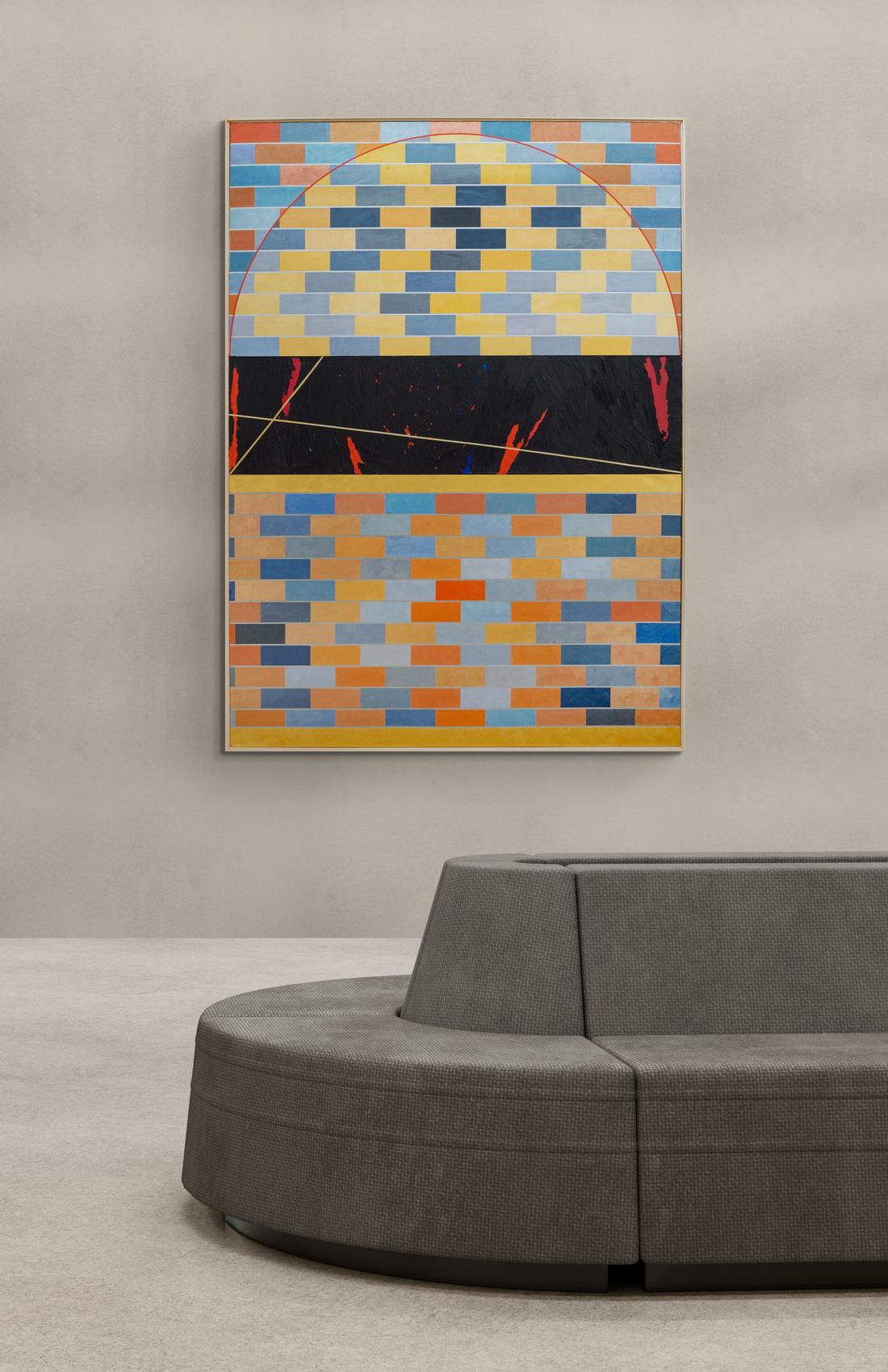 QED Gravity #2 - grand, coloré, contemporain, abstrait, acrylique sur toile en vente 9