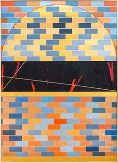 QED Gravity #2 - grand, coloré, contemporain, abstrait, acrylique sur toile