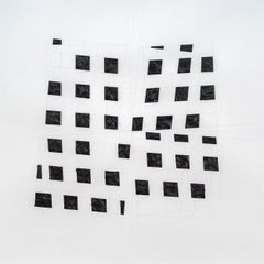 Time Space Zone #1 - astratto contemporaneo e geometrico, matita, acrilico su carta