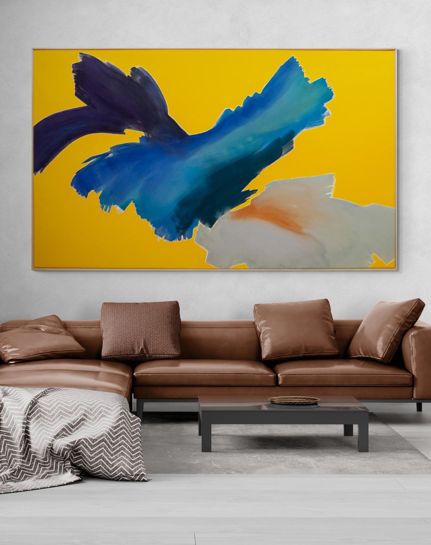 Yukon - abstrait gestuel, contemporain, coloré, de grande taille, acrylique sur toile en vente 6