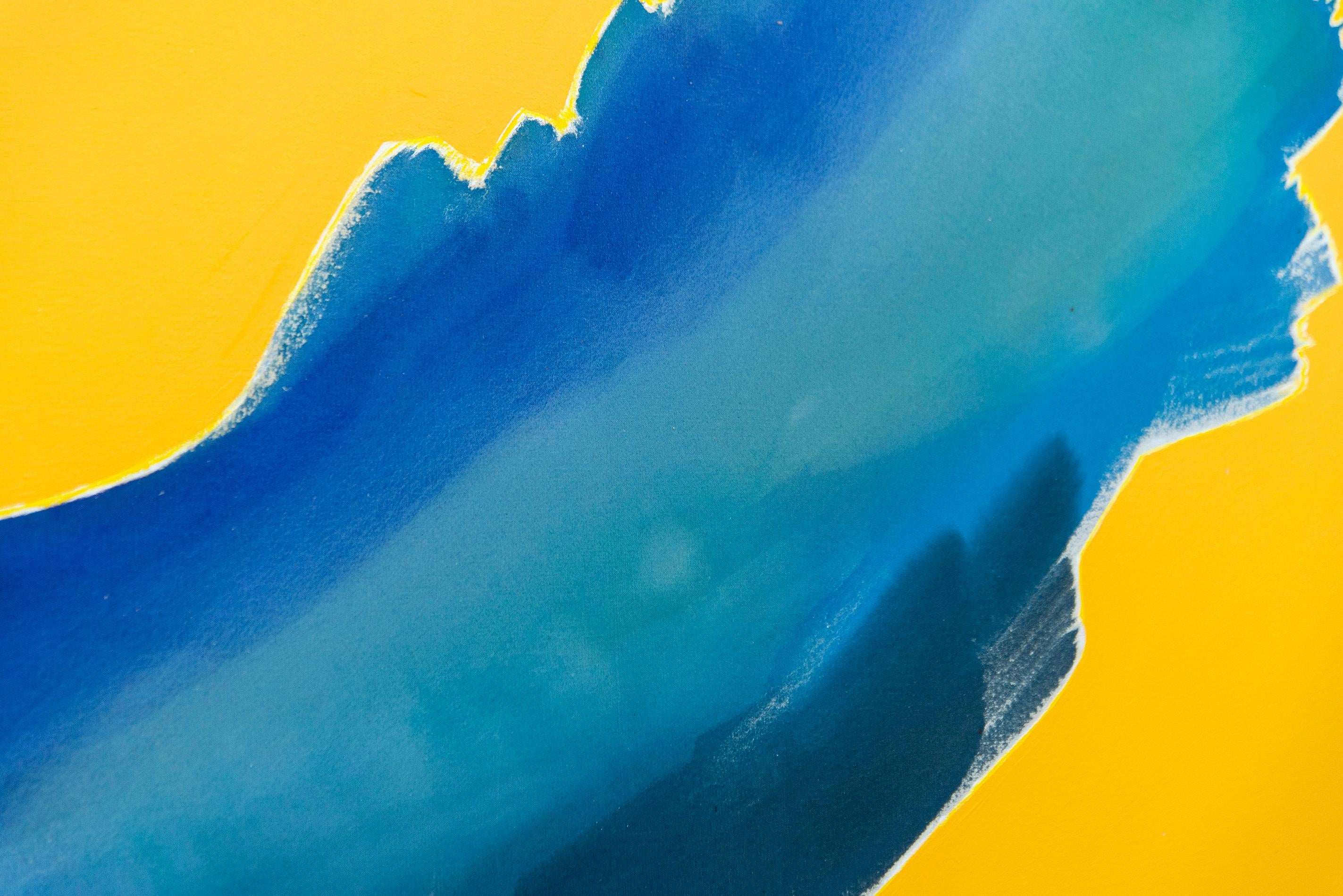 Yukon - groß, farbig, zeitgenössisch, gestisch abstrakt, Acryl auf Leinwand im Angebot 4