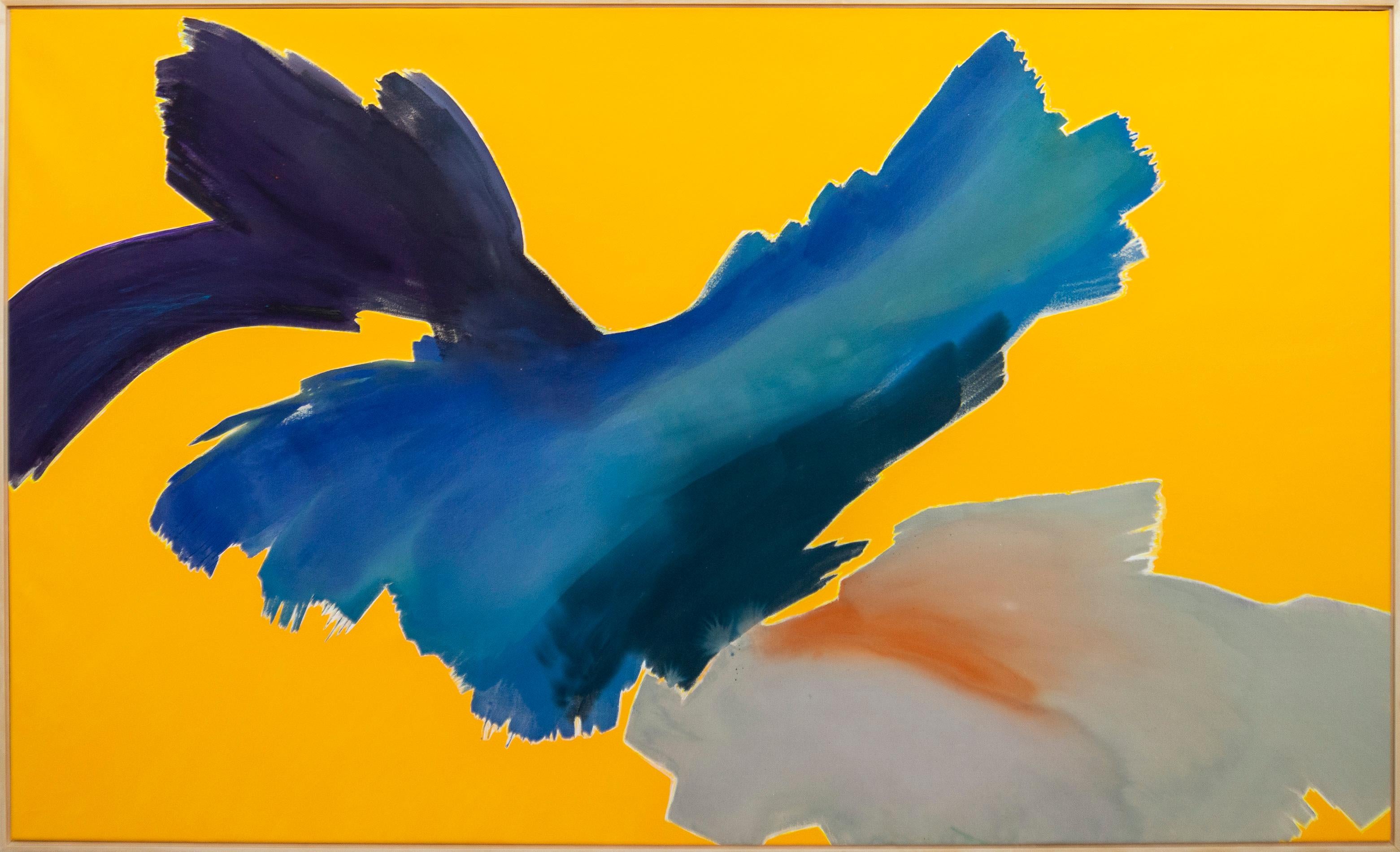 Yvonne Lammerich Abstract Painting – Yukon - groß, farbig, zeitgenössisch, gestisch abstrakt, Acryl auf Leinwand