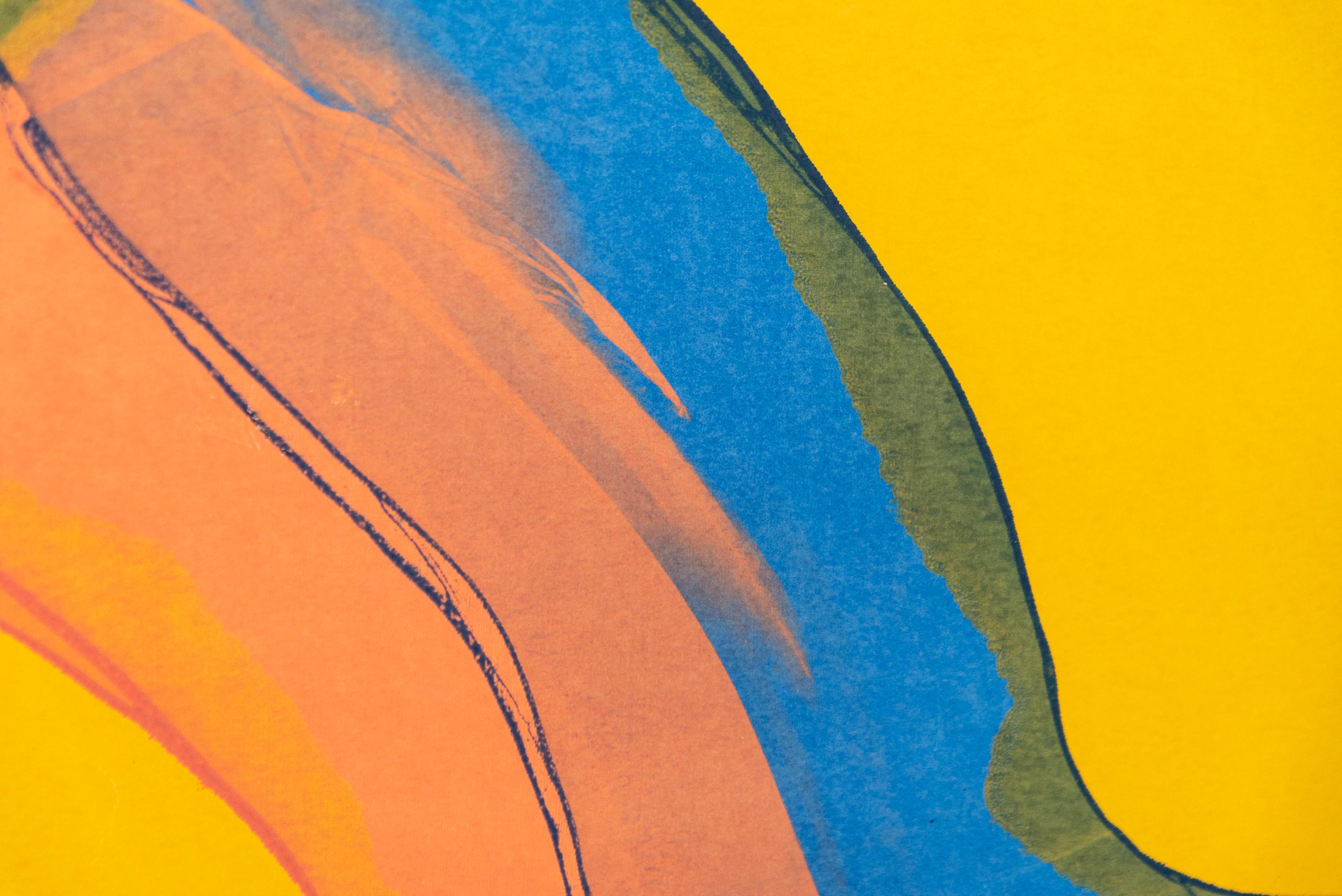 Moving Through - collage de papier coloré, contemporain, abstrait gestuel en vente 3