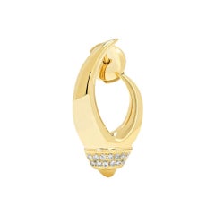 Yvonne Leon's Crabe Clasp Earring in Gold 18 Carat with Diamonds