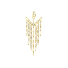 Veste d'oreille Yvonne Leon en or jaune 18 carats et diamants
