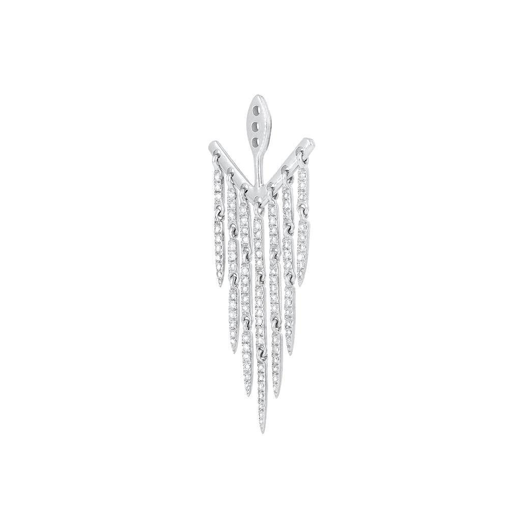 Ear Jacket in 18 carats White Gold 2,6gr approx.
Grey Diamonds 0,45ct
Sold by unit