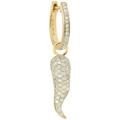 Yvonne Leon's Earring in 18 Karat Yellow Gold and Diamonds