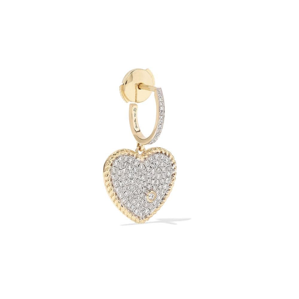 Earring in 18 Carats Yellow gold 5gr approx.
Diamonds 0,60ct approx.
Alpa system
Sold as a Single Earring