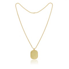 Yvonne Leon Collier Ellipse en or 18 carats et diamants