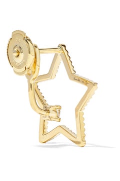 Yvonne Leon's Stud and Ear Jacket Star in 18 Karat Yellow Gold with Diamond