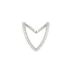 Yvonne Leon's Viviane Ring in 18 Carat White Gold and Diamonds