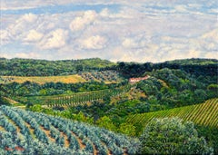 "Val Cortese/Tuscan Summer, " Oil Painting