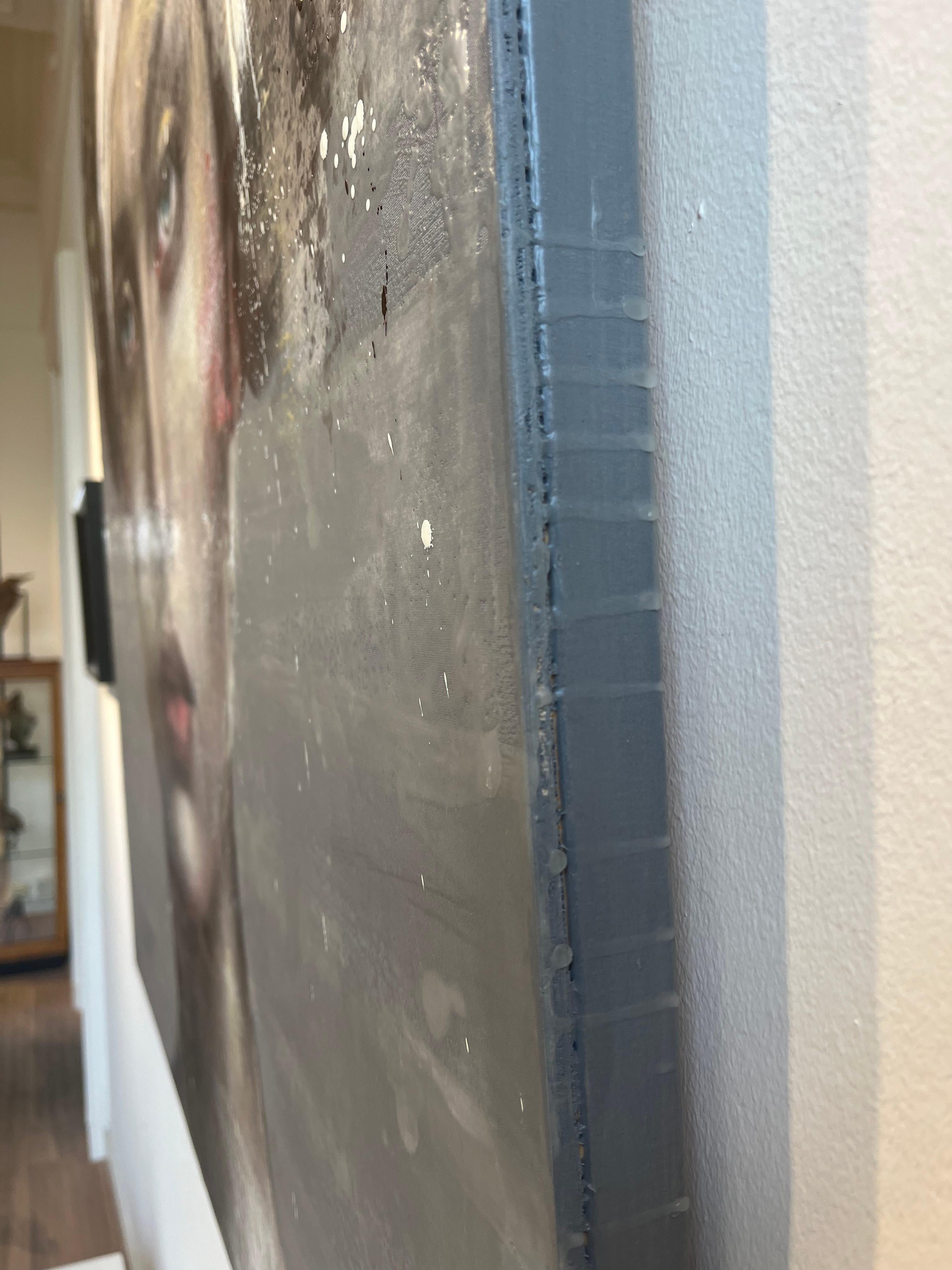''Allison'' Ritratto di ragazza olandese contemporaneo, pittura a tecnica mista 4