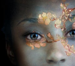''Blossom'' Contemporary Dutch Portrait of a Girl with Blossom, Photography
