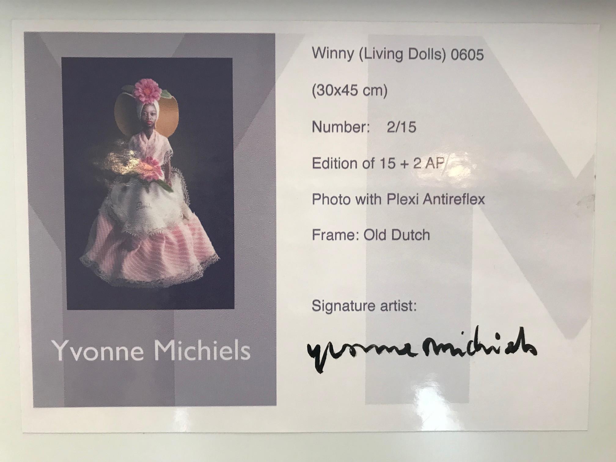 In her art, Dutch photographer Yvonne Michiels (1966) depicts personal stories about beauty, emotions and mortality. 

Yvonne’s Living Dolls series is her interpretation of the struggle of young people with their appearance and identity. Sometimes