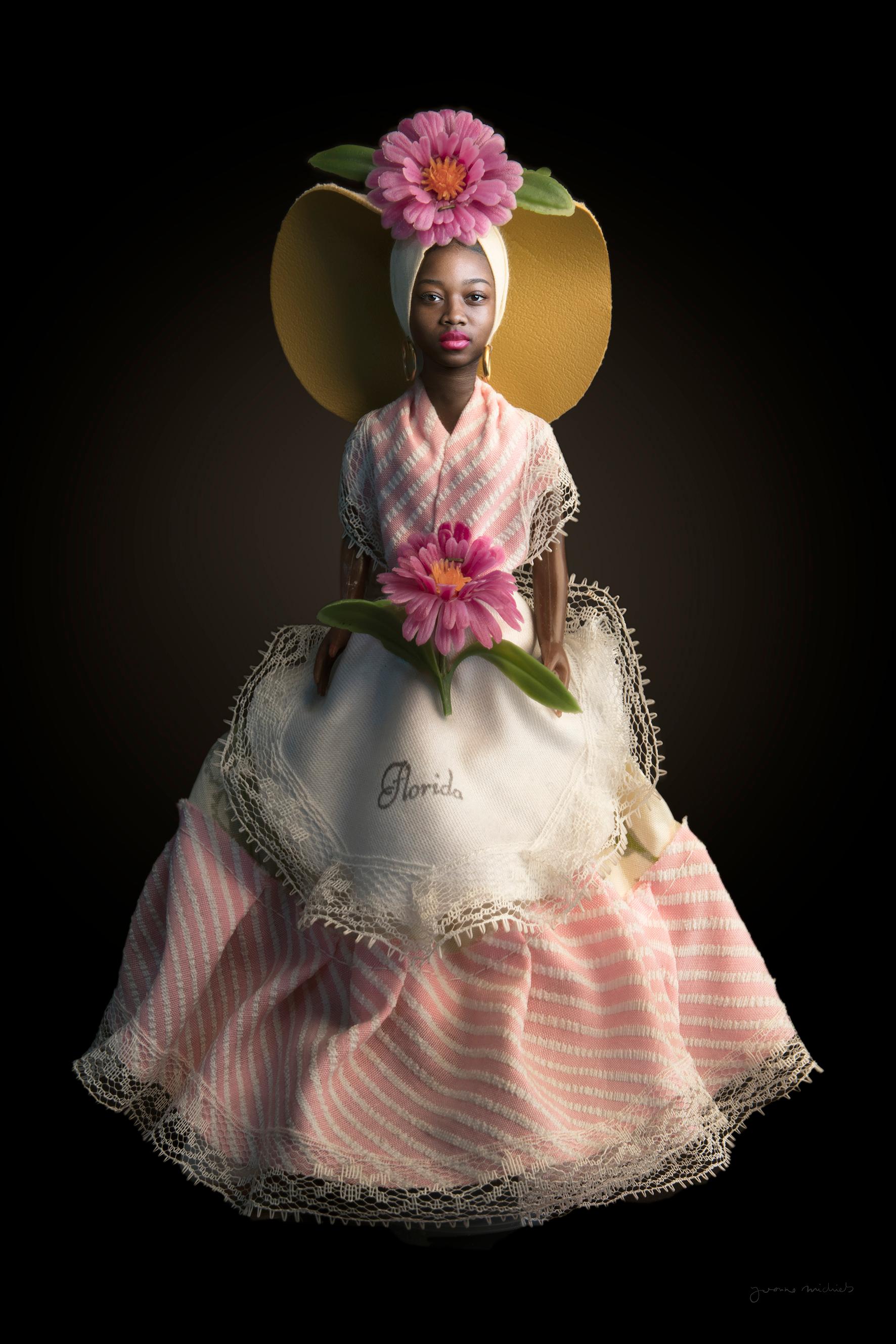 Yvonne Michiels Portrait Photograph - ''Living Doll Winny'' Portrait of a Living Doll in Costume