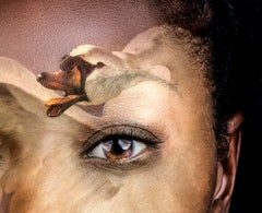 ''Swan'' Contemporary Dutch Portrait of a Girl with a Swan, Photography