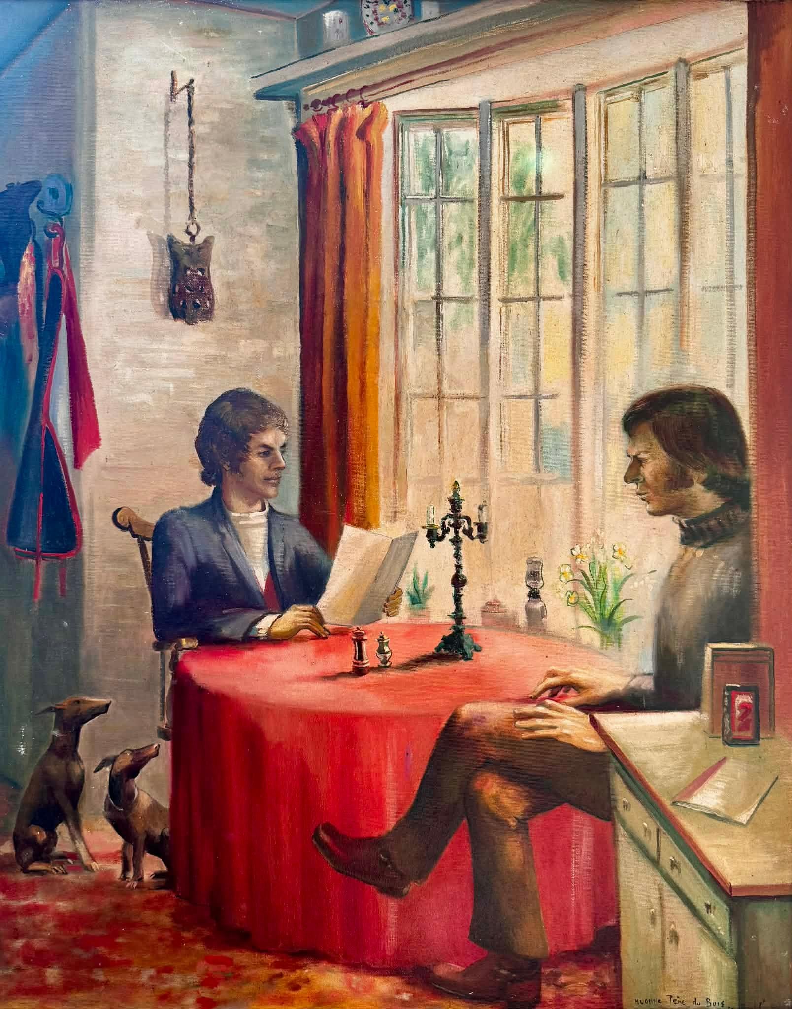 Yvonne Pene Du Bois Figurative Painting – In Good Company