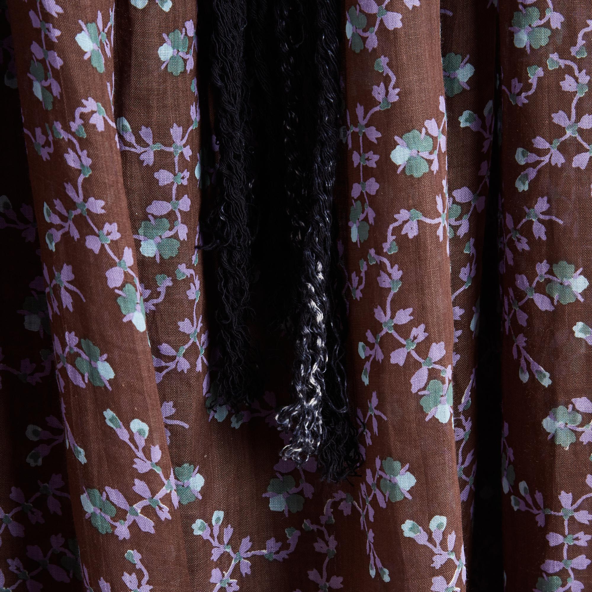 De las mujeres Yvonne S 2017 Túnica Marie Antoinette TM Floral Borgoña Maxi Vestido de Lino UK10 US8 en venta