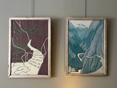 Pareja de paisajes - El torrente y La impresión azul