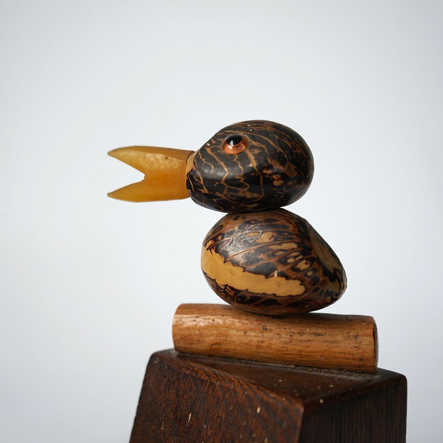 Early 20th Century Yz Nut Bird Bookends by Henry Howell and Co. 1920's