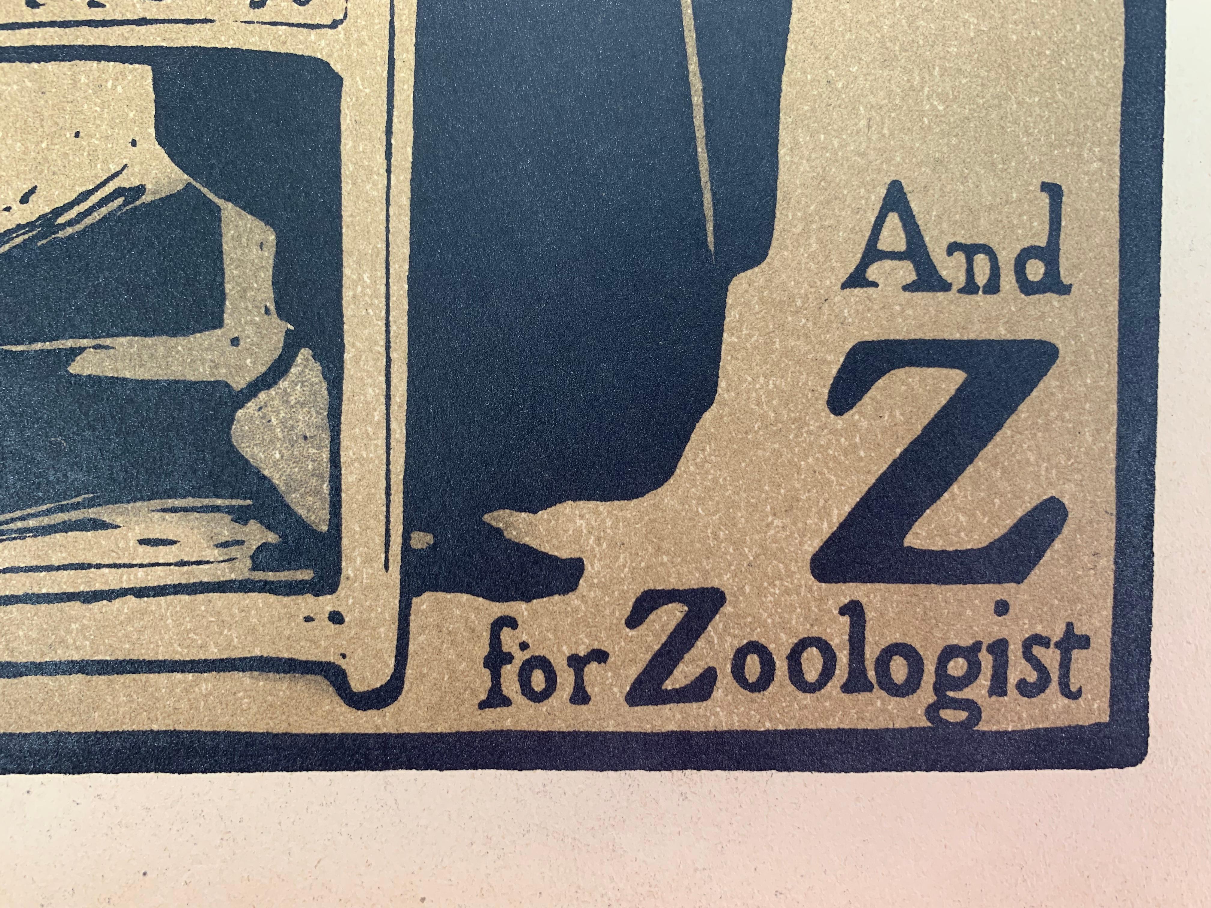 Victorian Z for Zoologist by William Nicholson from 