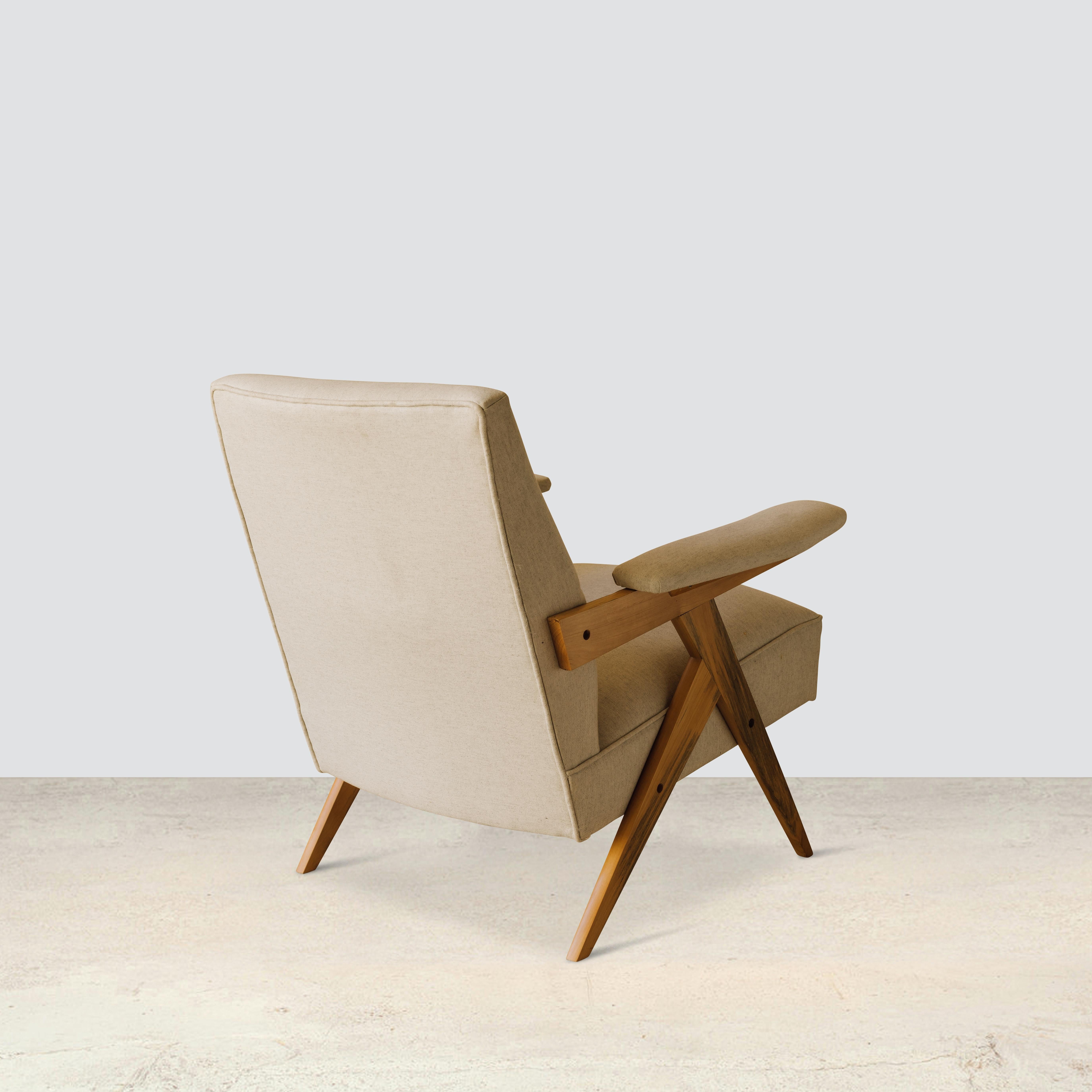 Z Lounge armchair by Zanine Caldas 1950 In Good Condition For Sale In Melides, PT