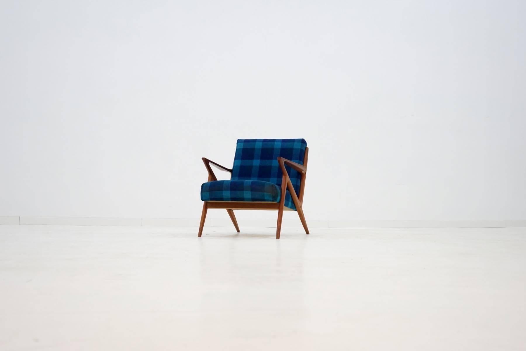 Z Lounge Armchair Chair by Poul Jensen & Selig Midcentury Danish Modern, 1950s 4