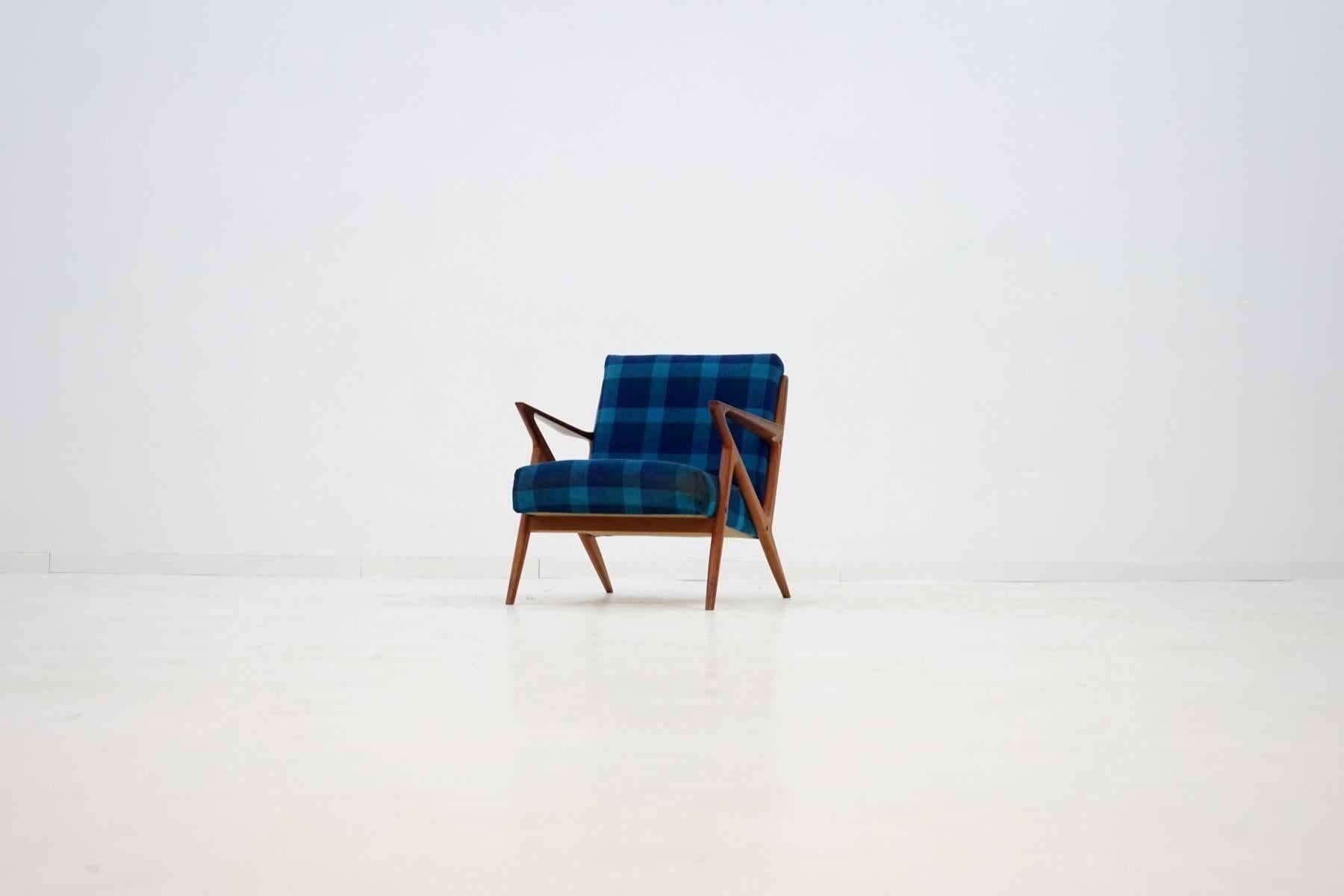 Fauteuil de salon Z de Poul Jensen & Selig, style danois moderne du milieu du siècle, années 1950 3