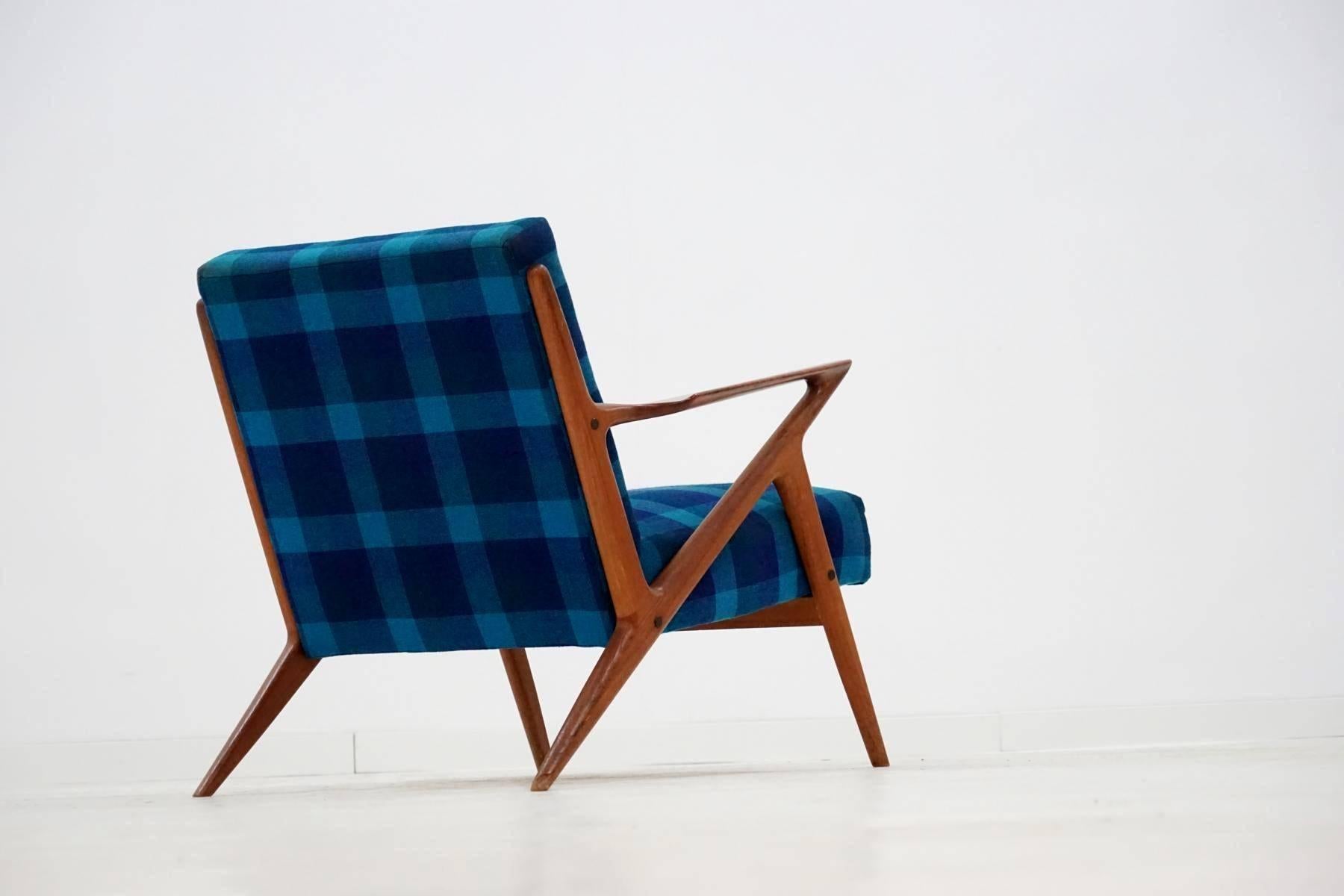 Z Lounge Armchair Chair by Poul Jensen & Selig Midcentury Danish Modern, 1950s 2