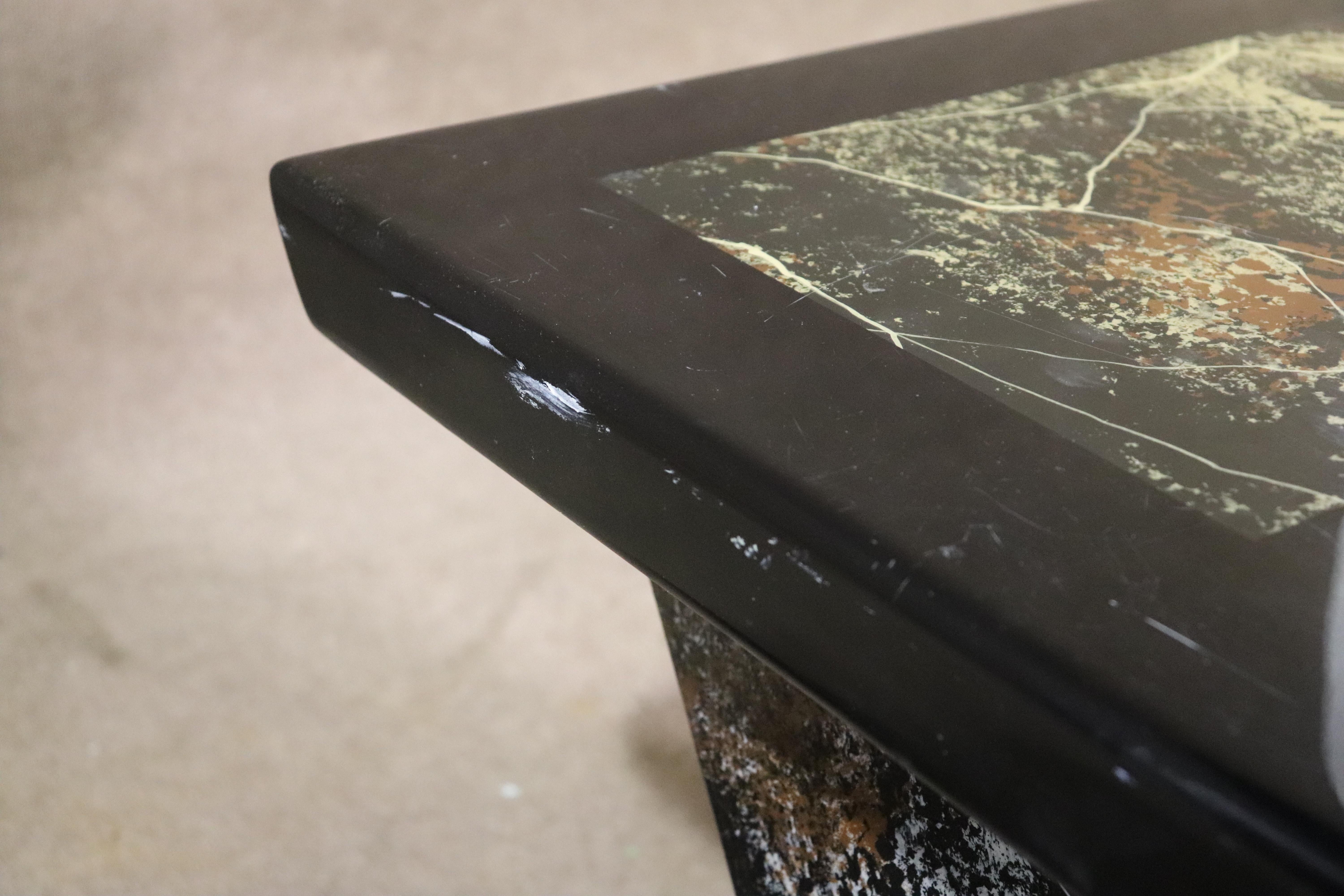 'Z' Shape Stone End Tables In Good Condition For Sale In Brooklyn, NY