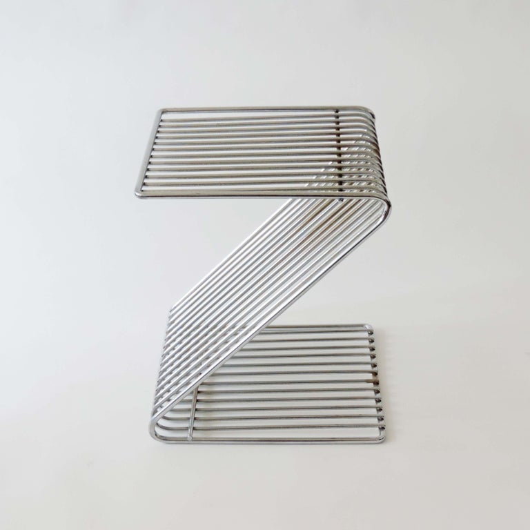 French Z Stool by François Arnal for Atelier A, France, 1971 For Sale
