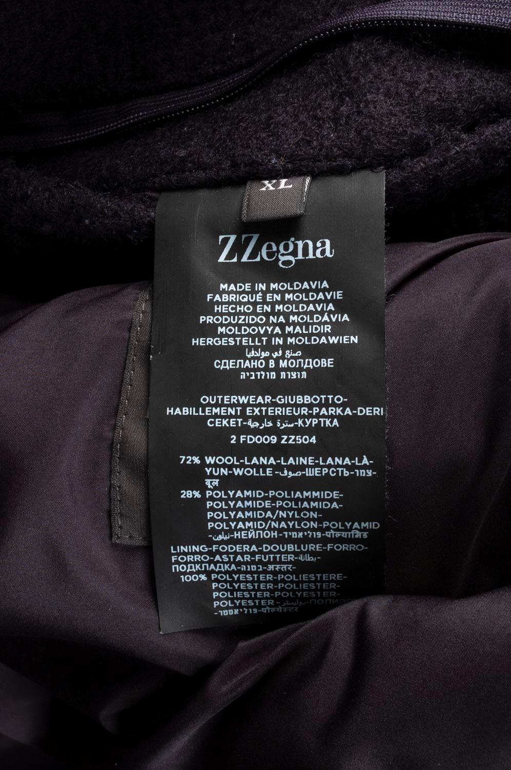  Z Zegna Men Coat Peacoat Jacket Size XL For Sale 3