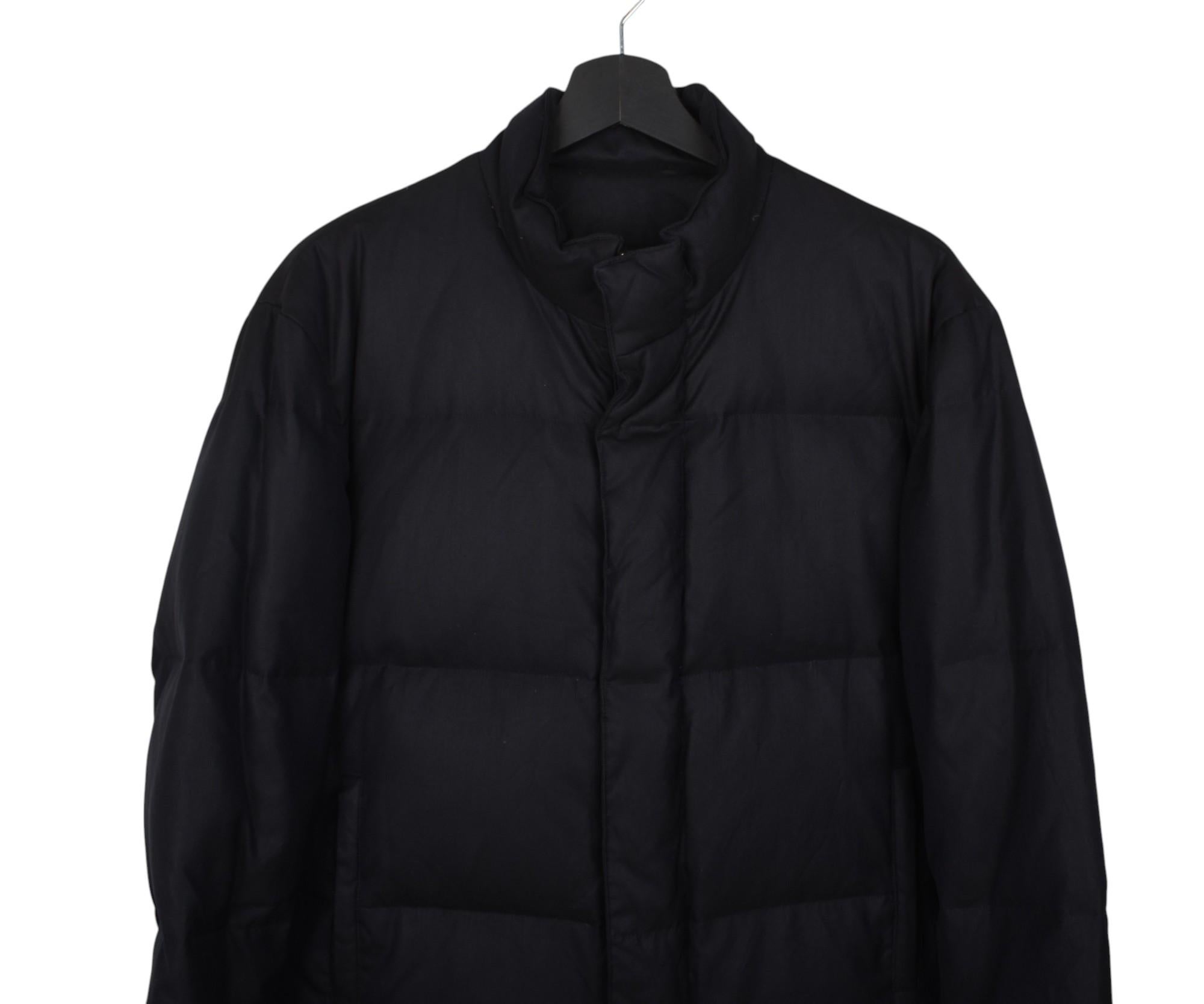 Check my other listings. Have many more designer clothes for sale. Open to any offers.
Item for sale is 100% genuine Z Zegna Down Bomber Minimalistic Men Jacket, S1467, ASH0
Color: dark blue
(An actual color may a bit vary due to individual computer