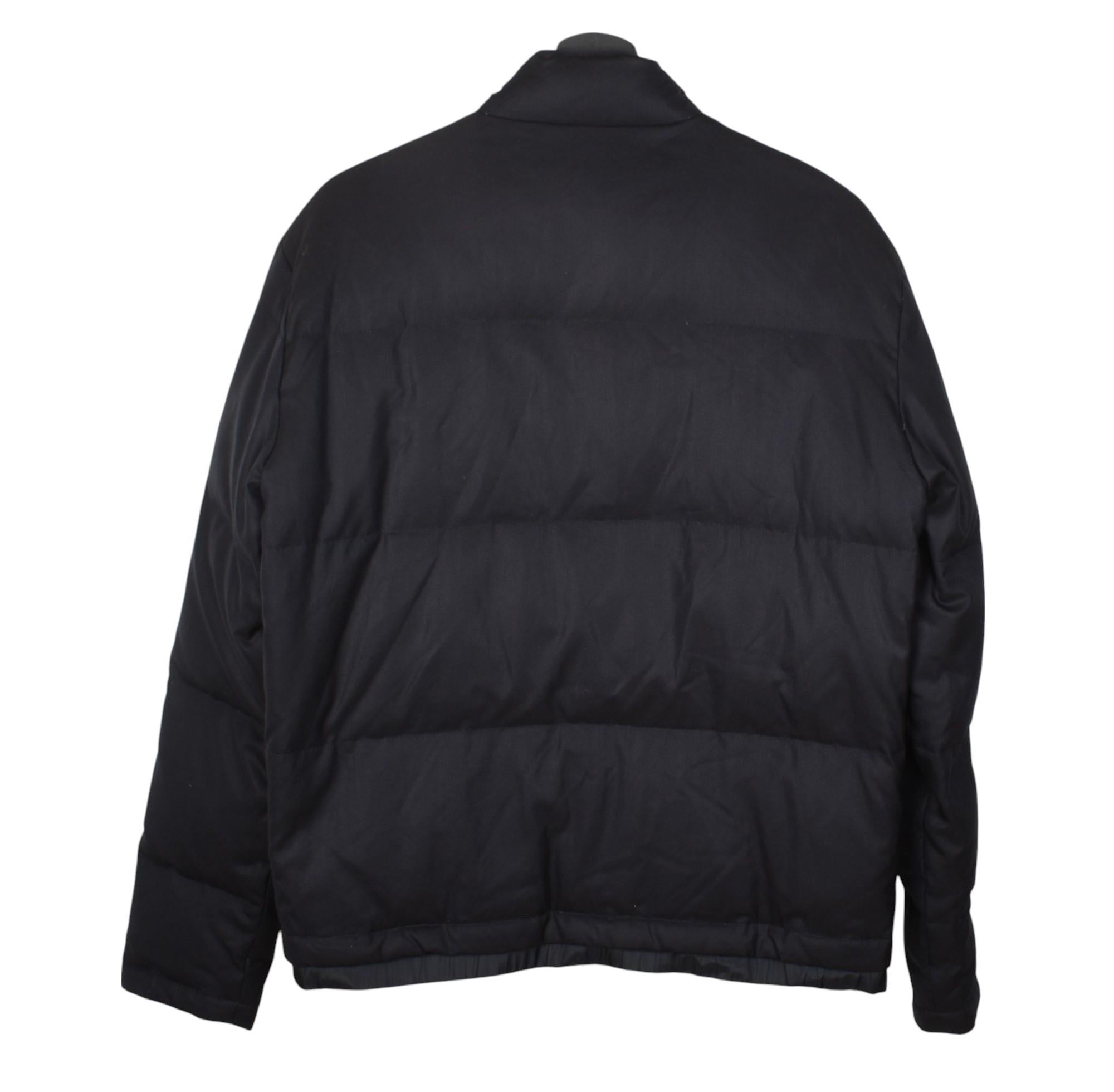 Z Zegna Men Jacket Down Bomber Minimalistic Size S/M, S1476 In Excellent Condition For Sale In Kaunas, LT