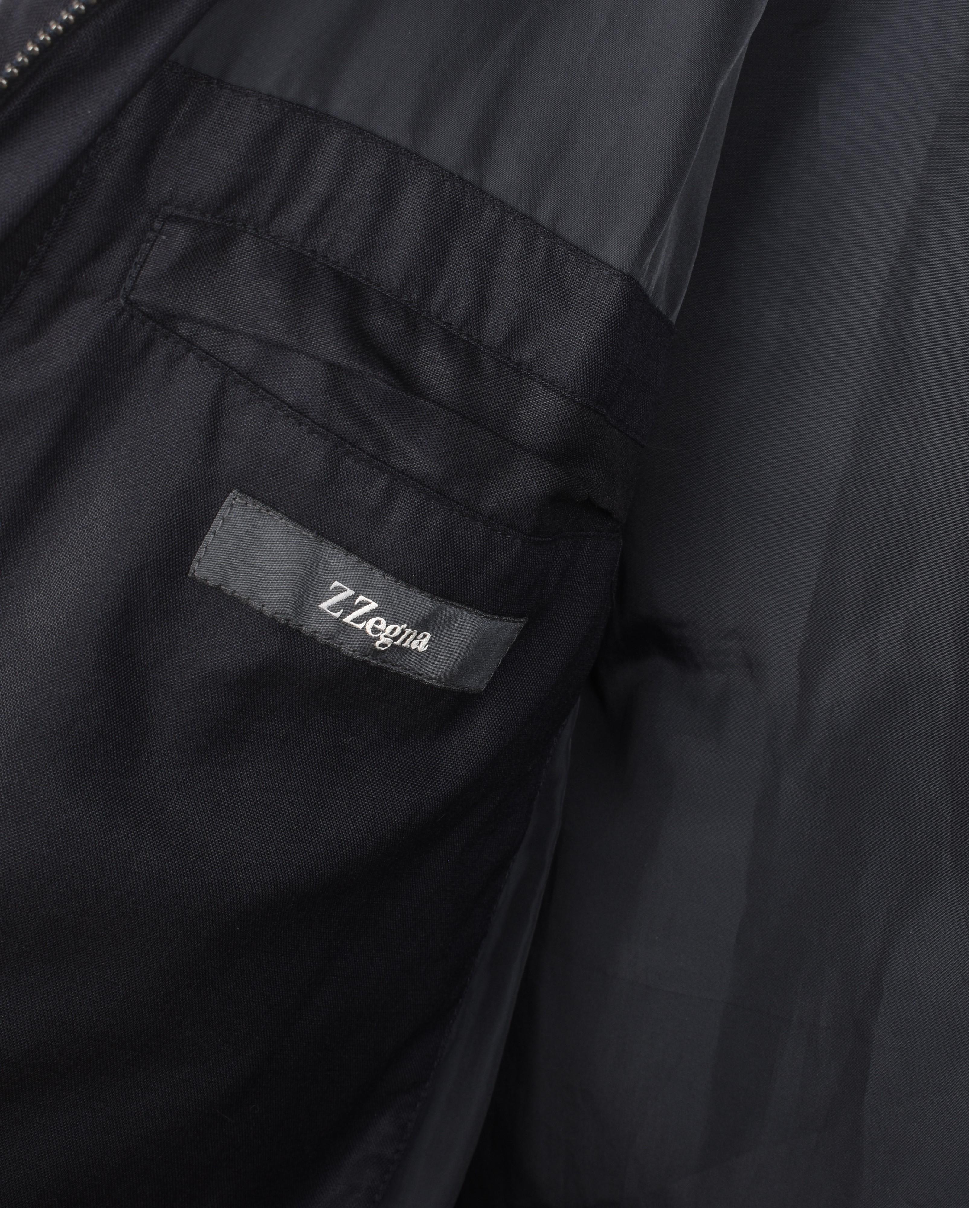Z Zegna Men Jacket Down Bomber Minimalistic Size S/M, S1476 For Sale 1