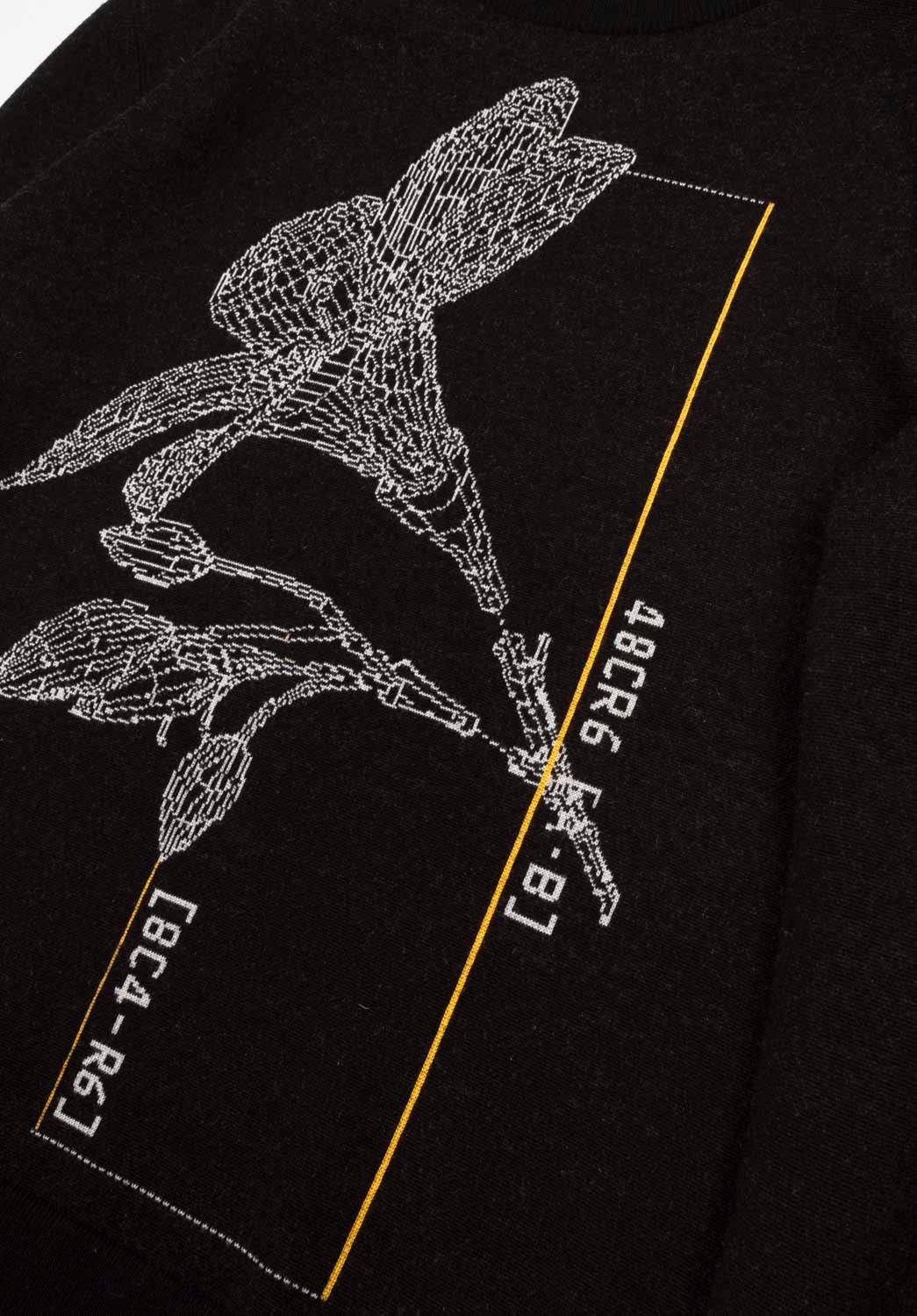 Black Z Zegna Men Sweater Crew Neck Knit Size M, S1204 For Sale