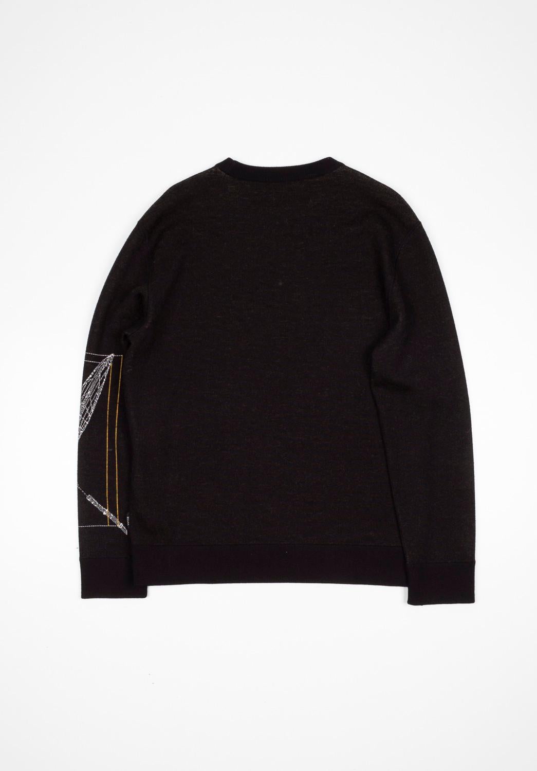Men's Z Zegna Men Sweater Crew Neck Knit Size M, S1204 For Sale
