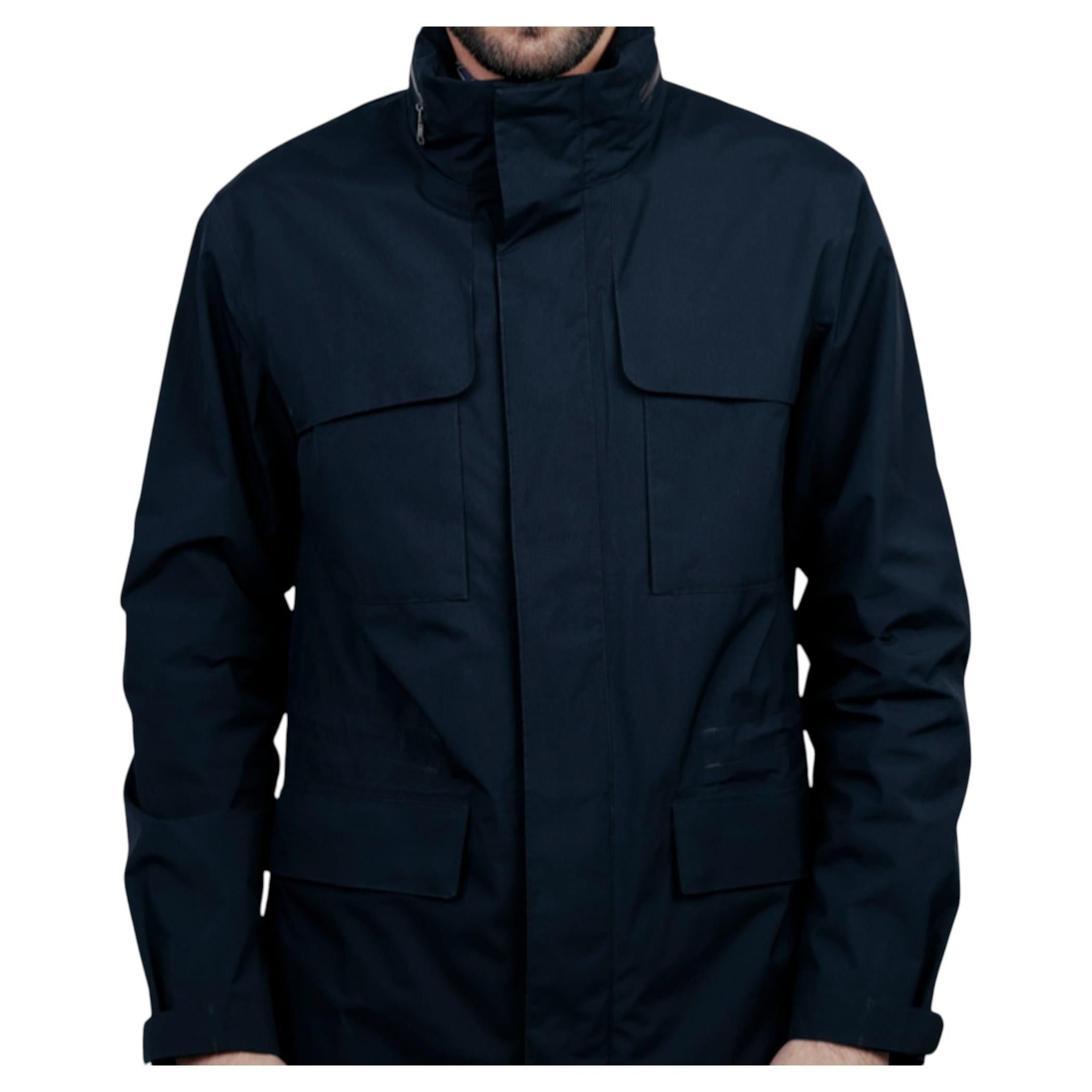 Veste de pluie bleue Z Zegna pour homme, taille M, excellent état