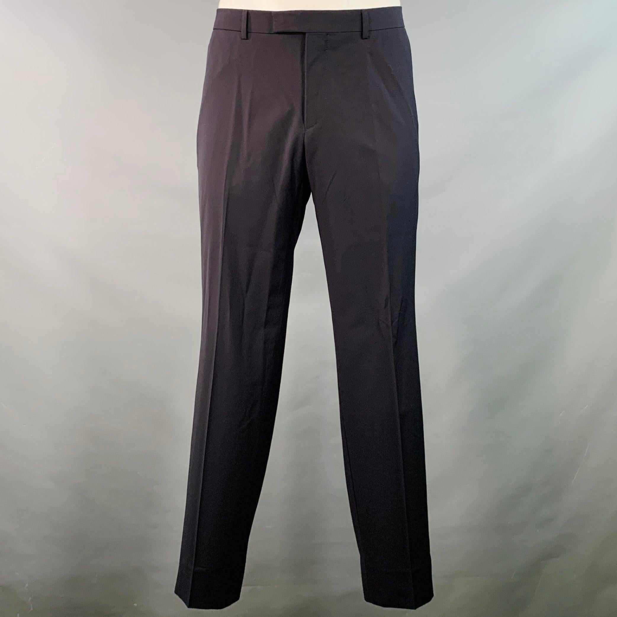 Z Zegna Taglia 42 Regolare Abito in Lana Navy con Risvolto a Tacca In condizioni buone in vendita a San Francisco, CA