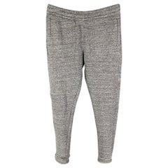 Z Zegna Taglia M Pantaloni casual in misto cotone grigio Joggers