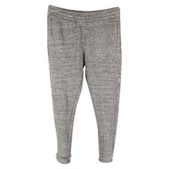 Z Zegna Taglia M Pantaloni casual in misto cotone grigio Joggers