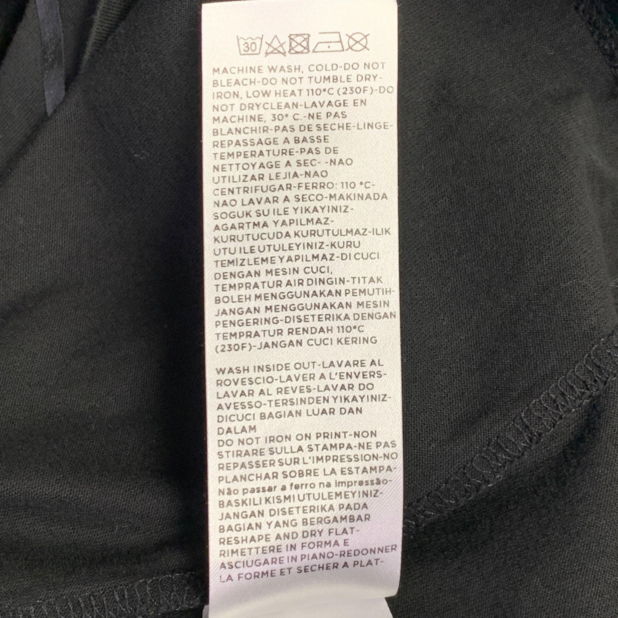 Z ZEGNA Größe XL Schwarzes geometrisches T-Shirt aus Baumwolle mit Crew-Ausschnitt im Angebot 3