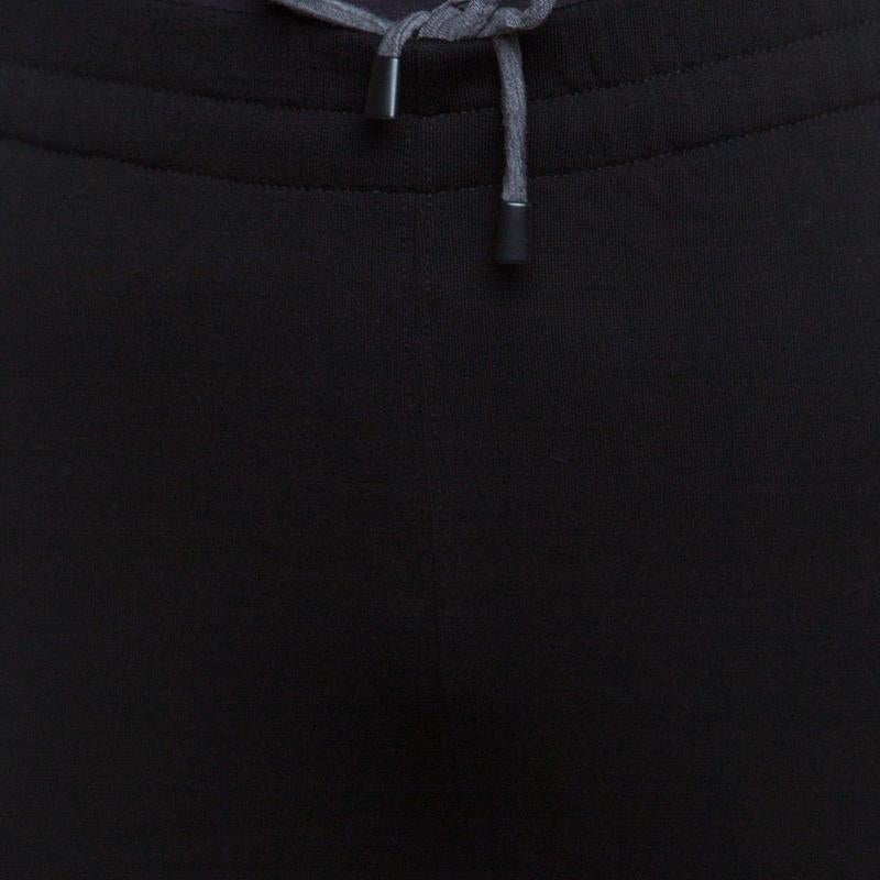 Z Zegna Techmerino Black Wool Drawstring Detail Track Pants M In Good Condition In Dubai, Al Qouz 2