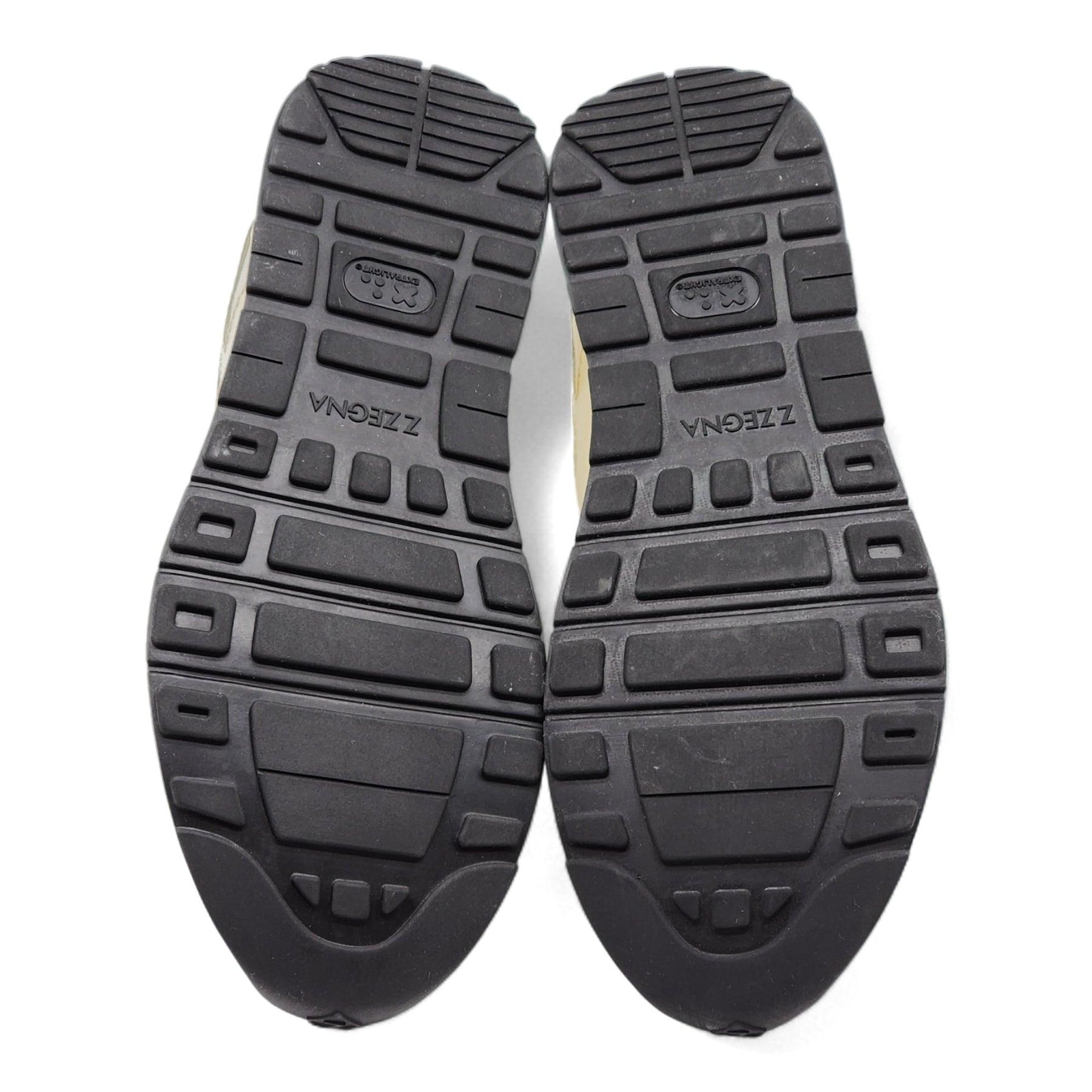 Z Zegna Technomerino Racer Sneakers in White In New Condition For Sale In Los Angeles, CA