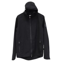 Z Zegna Regenjacke mit Kapuze und Reißverschluss aus schwarzem Polyester