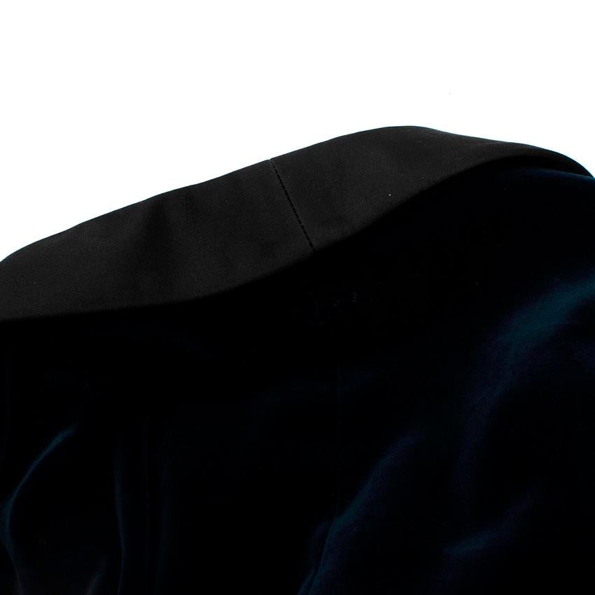 Z Zenga Navy Velvet Black Satin Lapel Dinner Jacket For Sale 3