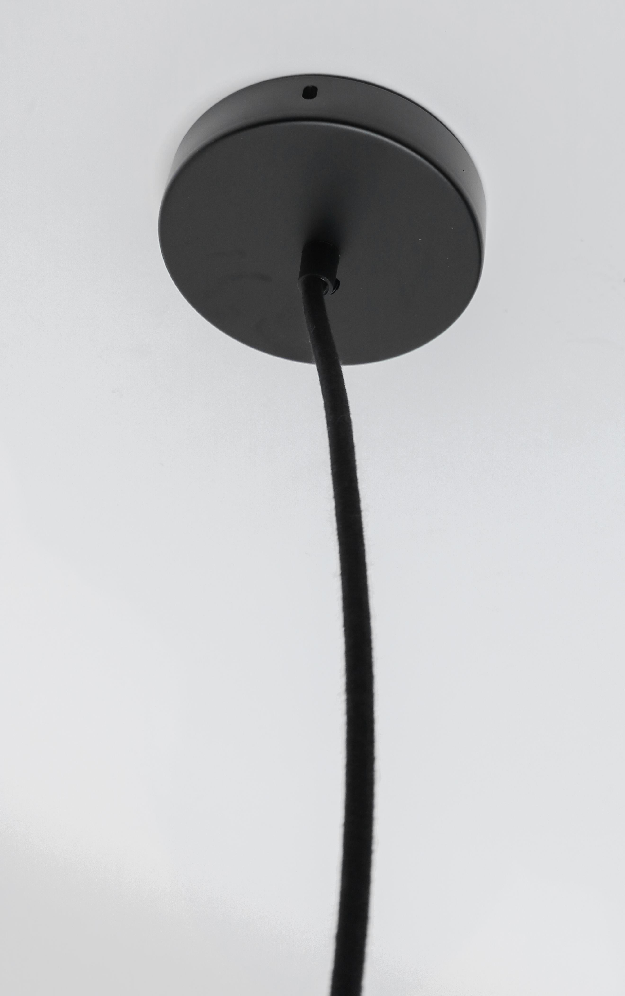 Lampadario a sospensione Z1 Black PC in carta nera di Ay Illuminate in vendita 3