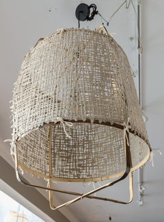 Lampadario a sospensione Z11 Black Paper Cover in grigio di Ay Illuminate