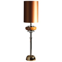 Z631 Golden Brass and Nickel Floor Lamp